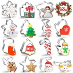 Christmas Cookie 15PCS Winter Holiday Set Stainless Ste.... Fixed Price $15.76.