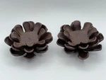 Esschert Design Cast Iron Pinecone Candle Holders Tealight Votive Openscale 2PCS. Fixed Price $24.95.