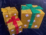 3 Pc Christmas Lighted Gift Boxes Up, Presents Decorations Indoor Outdoor. Fixed Price $15.00.