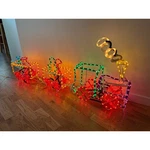 Vintage Sylvania Santas Train Rope Light Multicolor Chasing Christmas Decor Rare. Fixed Price $332.50.