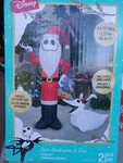 4.5 Ft Gemmy Christmas Inflatable Jack Skellington W Zero Antlers. Fixed Price $125.00.