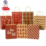 28 Pcs Christmas Holiday Gift Kraft Paper Bags Medium Size. Fixed Price $19.99.