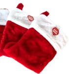 Make The Season Bright (2-PACK) Red 16 Inch Plush Christmas Stocking Nwt. Fixed Price $13.50.