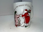 Vintage Holly Hobby Federal Milk Glass Mug Love The Magic Of Christmas. Fixed Price $9.95.