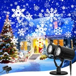 Christmas Snowflake Projector Lights Outdoor, 2025 Upgraded Double Head, 360. Fixed Price $33.99.