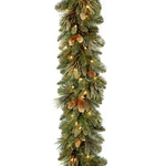 National Tree Company 9 Ft Pre-lit Carolina Pine Artificial Christmas Garland. Fixed Price $134.65.