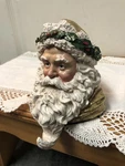 Santa Father Christmas Resin Stocking Hanger Department 56 - Over 2 Pounds. Fixed Price $24.00.