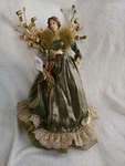 16" Roman Green Angel Christmas Tree Topper Decorations 39815GR New Wow!. Fixed Price $60.00.