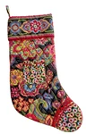 Vera Bradley Christmas Stocking Floral Symphony Hue Paisley Quilted W/pocket. Fixed Price $18.75.