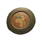 The Hearthside Collection "think Snow" Plate Barbara Lloyd Composite Wood 9.5". Fixed Price $11.99.
