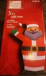 3.5 Ft. Led Santa Christmas Airblown Inflatable Free Ship!. Fixed Price $28.00.