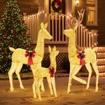 Sweetcrispy 3-PIECE Large Lighted Christmas Deer Family Set 5.3FT With 360 Bri. Fixed Price $71.83.