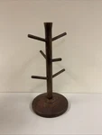 Wooden Mug Tree - Hearth & Hand With Magnolia Pickled Black, G128. Fixed Price $16.00.