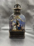 Roman Christmas Led Lighted Glitter Swirl Holy Family Angel Lantern Snow Globe. Fixed Price $29.85.