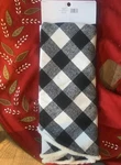 48" White & Black Buffalo Check Plaid Christmas Tree Skirt Faux Fur Trim Border. Fixed Price $18.75.