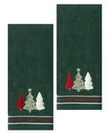 Nicholas Christmas Tree Trio Green Bath Hand Towel Set Of Cotton 16 X 25. Fixed Price $19.00.