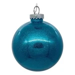 Vickerman 4" Turquoise Glitter Clear Ball 6/BAG. Fixed Price $30.96.