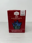 Holiday Time 100 Blue Mini String Lights Christmas With Green Wire New. Fixed Price $10.45.