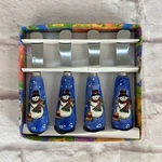 Sango Sue Zipkin Christmas Cheese Spreader Knife Snowman Vintage 4 Knives Set. Fixed Price $16.99.