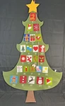 Felt Christmas Tree Advent Calendar Large 5 Foot Wall Hanging By Transpac. Fixed Price $39.99.