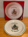 Nikko Christmastime Cookies For Santa Plate 8" Original Box Vtg Discontinued. Fixed Price $12.99.
