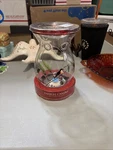 2011 Yankee Candle Glass Tea Light Tart Wax Warmer Christmas Holiday Cardinal. Fixed Price $14.00.