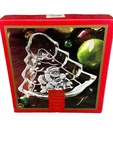 Gorham North Pole Express Santa Tree Treat Crystal Glass Candy Dish Used. Fixed Price $7.43.