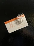 Small Snowflake Set Of 3, Winter Refrigerator Magnets, Holiday Kitchen. Fixed Price $7.99.