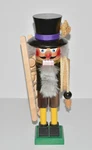 Flaws Steinbach Nutcracker Chimney Sweep With Ladder & Rope 14 1/2" Tall, Fair. Fixed Price $30.00.