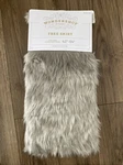 Wondershop Target Christmas Tree Skirt Faux Fur Light Gray Farmhouse Boho Rustic. Fixed Price $20.00.