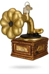 Old World Christmas Gramophone Ornament Glass Phonograph Music Decor Owc Vtg. Fixed Price $18.39.