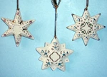 Lenox Pierced Gemmed Star Ornaments Assorted SET/3 Crystal/gold Accents 2024 New. Fixed Price $34.70.