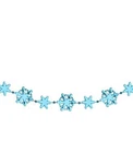 Northlight 96" Blue Shiny Snowflakes Beaded Christmas Garland-unlit. Fixed Price $20.00.