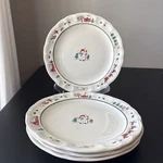 Set Of 4 Pfaltzgraff Snow Village Dinner Plates Christmas Dishes 11 Inches. Fixed Price $36.99.