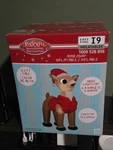 Giant Rudolph The Red Nose Reindeer Inflatable Airblown Puffer Vest New Box. Fixed Price $58.49.