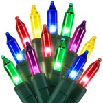 2 Pack Multicolor Christmas String Lights, 100 Count Each, Incandescent Mini .... Fixed Price $29.14.