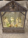 Raz Imports Nativity Musical Lighted Water Creche Christmas Figurine 10 Inch. Fixed Price $89.95.