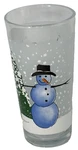 1 Kig 6" Glasses Snowman & Tree Winter Tumblers Frosted Indonesia Holiday. Fixed Price $20.00.