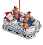 Cape Shore Santa And Reindeer Pontoon Party Boat Christmas Tree Holiday Or.... Fixed Price $25.02.