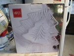 Mikasa Large Clear Cut Glass Holiday Evergreen Tree Bowl 14" Christmas Dish New. Fixed Price $14.88.