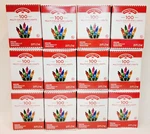 Holiday Time 100 Multi-color Mini Lights Green Wire 23 Ft Each 12 Boxes. Fixed Price $58.35.