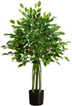 3.5FT Uv Resistant Artificial Ficus Tree Indoor/outdoor - Realistic Fake Fo. Fixed Price $103.99.