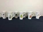 Christmas Mugs Tall Latte Trees, Snowman, Santa 8 Cups Living Quarters. Fixed Price $14.99.