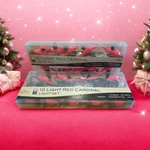 New Kurt Adler Red Cardinal Bird Christmas Tree Sets W/ 10 Per. Fixed Price $39.91.