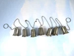 Metal Bell Christmas Chain Garland Dark Silver-gray Finish 5 Feet Hearth & Hand. Fixed Price $14.26.