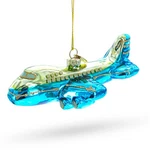 Blue Airplane Blown Glass Ornament. Fixed Price $15.13.