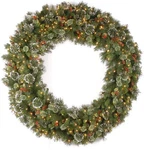National Tree Company 60 Pre-lit Flocked Wintry W/ Plug In, Green. Fixed Price $133.77.