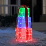 New Gemmy Christmas Ice Sculpture Gift Boxes Lawn Decoration Blinking Lights. Fixed Price $45.00.