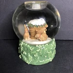 Hallmark Water Globe Natures Sketchbook Marjolein Bastin Tea Light Candle Holder. Fixed Price $13.98.