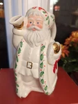 Vintage Lenox 1999 Holiday Santa Skates To New Millennium Christmas Pitcher. Fixed Price $21.50.